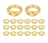 de cobre hecho a mano, elegante herramienta portátil hecha a mano, anillos de conexión de joyería de doble agujero, para reparación de cuentas, aretes, collares, pulseras, hogar, escuela