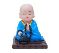 de coche para salpicadero, figuras de salpicadero solar - Decoración de tablero de instrumentos de Buda, estatua de Buda de energía solar, figuras de colección de pequeño