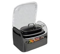de cocina genérica - Impermeable a presión lenta con bolsillo de accesorios, portátil Tote Organizer, Leak Proof Easy Clean Lining | Slow Cooker Storage Bag for Camping Picnic Potluck Beach