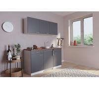 De Cocina Mini Cocina Individual Cocina Pequeña Blanco Gris Luis 150CM