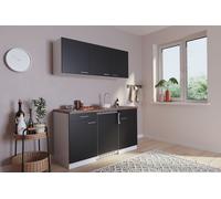 De Cocina Mini Cocina Individual Cocina Pequeña Pantry Blanco Negro Luis 150CM