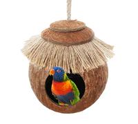 de Coco - de Aves de Coco Natural para Mascotas pequeñas | Concha de Coco Bird Nest House FR & Pinzones | SCAKEET NESTT para la cría, Tranquilidad y protección Segura en jaulas o Exteriores