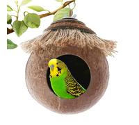 de Coco - de Aves de Coco Natural para Mascotas pequeñas | Concha de Coco Bird Nest House FR & Pinzones | SCAKEET NESTT para la cría, Tranquilidad y protección Segura en jaulas o Exteriores
