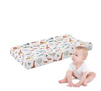de cojín para habitación infantil - 80 x 41 x 13 cm, cambiador de algodón, elástico, transpirable, diseño adorable | protectora cómoda para bebé, ropa de cama de cambiador p