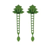 De Colgador De Corona Navideña De 2 Piezas - Lazos De Guirnalda Navideña De Silicona | Correa colgante estirable | Colección decorativa de suspensión de corona para marco de ventana de jardín de escal