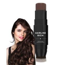 de color temporal del cabello - Pluma de cobertura de zanahoria de doble terminación | Accesorio cosmético a largo plazo, herramienta de toque rápido, solución de peinado portátil, elección