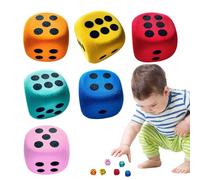 de Colores - 6 Grandes de Espuma de 3,8 cm - de Goma EVA Suave con Esquinas Redondeadas - Ayuda a la enseñanza en el Aula - Juego para llenar Bolsas de - Juguete Seguro para
