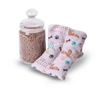 DE COLORES | Saco Térmico De Semillas | Bolsa De Calor Semillas Para Cuello Y Cervicales | Cojín Térmico Con Aroma Natural | Relax | Estampado de Perros | Saco Calor Semillas Multiusos