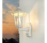 De colour blanco-gris al aire libre de la lámpara de"París" con sensor de movimiento de faroles molde de sensor de luz lámpara de pared para exteriores