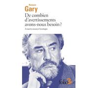 De combien d'avertissements avons-nous besoin ?: 3 courts essais d'écologie