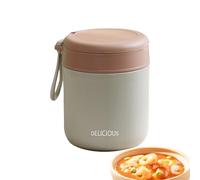 de comida isotérmica, 430 ml de acero inoxidable con tapa, gran apertura aislamiento caliente frío olla de comida, para estudiantes adultos trabajo viaje camping picnic cocina sala