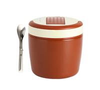 de comida isotérmica genérica, 1,2 L, cuencos de acero inoxidable, gran apertura, impermeable, contenedores de comida térmica | Para camping pícnic playa, senderismo, viajes, verano y vacaciones