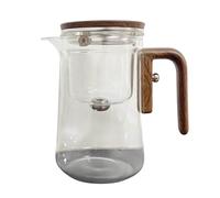 de con infusor - Jarra transparente para hojas de té, mango de madera, infusor antiderrame, botella de filtro para separación de agua, 600 ml, 800 ml | Inicio Apartamento Do