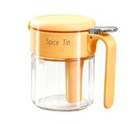De Condimento, Cuchara Resistente A La Humedad Incluida, 400 Ml, Tarro De Vidrio, Tarro De Almacenamiento De Condimento, Tapa Versor, Para Azúcar, Sal, Pimienta, Vinagre De , De Prepar