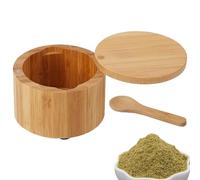 de condimentos de madera - Contenedor de especias, soporte de cubierta magnética | Encimeras de cocina, despensa, cocina, hogar, restaurante, decoración de mesa moderna, contenedor de esp