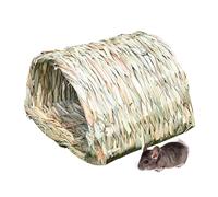 De Conejito - Conejera Escondite De Cama De Hierba De Junco De 23x19x17cm, Juguete Para Masticar De Casa De Heno Tejido Hecho A Mano, Refugio De Para Animales Pequeños | Cama Escondite De C