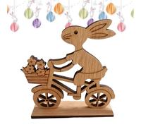 de Conejitos - Conejitos de Madera para Decoración del Hogar en Pascua,Decoraciones De Mesa De Conejo Ciclista Para Festival,Para Estante Mesa Entrada Oficina Tiendas Sala Dormitorio Porche Jardín Fie