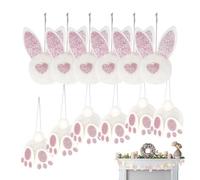 de Conejo de Felpa, Lindos Colgantes Colgantes para, Juego Completo de 12 Conejos de Pascua de Peluche como decoración de árbol Colgante, para Interiores Durante de Vacaciones