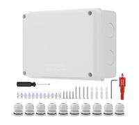 de conexiones al aire libre - resistente a la intemperie, pesada | Celeta nominal IP para cableado eléctrico, carcasa montada con junta para la configuración del jardín,