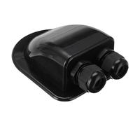 de conexiones de panel solar - de conexiones de cable solar impermeable con doble entrada - eficiente gestión de cables, pasacables curvados para garajes, caravanas, salas de máquinas