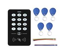 de control de acceso a puertas con lector de tarjetas RFID y contraseña, controlador de entrada con teclado inalámbrico, desbloqueo mediante tarjeta de identificación y