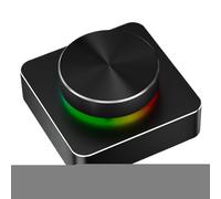 de control del volumen - Perillas de control de volumen inalámbricas, control del volumen multimedia inalámbrico ordenador, función Mute con botón de sonido programable p