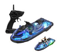 De Control Remoto Rápido, De Juguete Rc - Señal fuerte de 2,4 GHz, juguete para jugar en el agua, piscina, lago, río - Juguetes impermeables para lago y piscina, juguetes de de carreras iluminados par