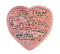 de corazón - de amor de 19 cm | de madera en forma de corazón | Regalo de San Valentín "Te amo" 100 idiomas | Juego de pareja romántico Decoración del hogar