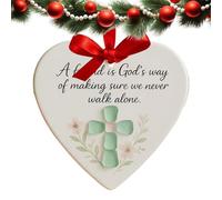 de corazón, decoraciones románticas de cerámica, en forma de corazón, para hermanas del alma, mujeres, hombres, profesores, familia, manija de puerta, escritorio, lugar de trabajo