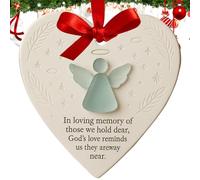 de corazón para árbol de Navidad, decoraciones románticas de cerámica, en forma de corazón de amistad, para hermanas del alma, mejores amigas, mujeres, maestras, familia, manija de