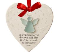 de corazón para árbol de Navidad, Decoraciones románticas de cerámica, en Forma de corazón, para Hermanas del Alma, Mejores Amigas, Mujeres, maestras, Familia, manija de Puerta