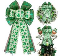 De Corona del Día De San Patricio | Grandes Clásicos,Decoración De Trébol para Puerta Principal - para Paredes, Escaleras, Chimeneas Y Patio Durante Fiestas Y Bodas