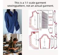 de Costura para Mujer: Estilo Minimalista y Moderno. es un para , no una . Ideal para diseñar tu estilo único con tu tela . Ropa DIY a 1:1. tallas desde XS 3XL, con un total de 7 tallas para elegir