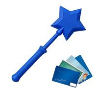 de crédito mágico, Knock-To-Pay en Forma de Estrella, Pago con función retráctil, Accesorio de Tarjeta Impresa en 3D para cumpleaños y Escolares, Juguete con Estilo de fantasía, ba