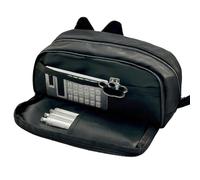 de cremallera de bolsas de lápiz lápiz de dibujos animados, organizador de almacenamiento de papelería portátil que escribe soporte para instrumentos de instrumentos de arte cosmético de maquill