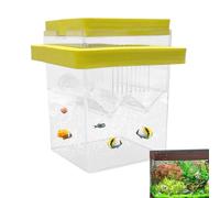 de cría de peces, depósito incubador de vivero flotante con ventosas, mini contenedor para guardería, de gobio para acuario, estación de cría de