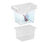 de criador de Peces, Flotante para Acuario, contenedor de alimentación Seguro para incubadora para guardería, Betta, freír, ángel, Huevo, camarones, aclimatación