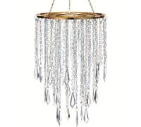 de cristal, con sus decoraciones colgantes que se balancean al viento, es adecuada para de ocio al e interior, florales, así como para y decoraciones de fiestas, un romántico.