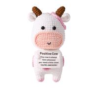 de crochet - Pequeños animales hechos a mano de ganchillo, divertidas muñecas de ganchillo con apoyo emocional | Adorable de punto hecho a mano de estilo con c