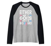 De Cualquier Manera va Im The Big Bro Gender Reveal Party Camiseta Manga Raglan