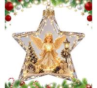 de Cuento Navideño Luminoso Decoración con Estrella de Puntas | Colgantes Festivos para Árbol Para Propietarios Decoradores Oficina Apartamento Estudio Dormitorio Aula Fiestas GJ964-05