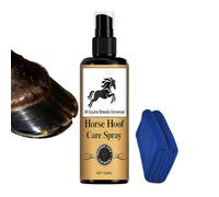 de cuerno de caballo, 100 ml, spray hidratante no grasoso, para reparación de pezuñas, listo para torneos y exposiciones, condiciones húmedas y secas, cuidado diario, gestión de establos