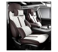 De Cuero Juego De Funda De Asiento De Coche para para 3/4 Serie E46 E90 E91 E92 E93 F30 F31 F34 F35 G20 G21 F32 F33 F36 Seat Cars Fundas Asientos(Brown White Lux)