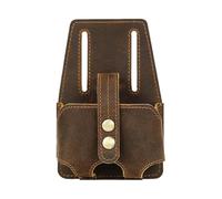 De Cuero Para Cinta Métrica - Para Cinturón De Herramientas De Medición, Porta Bolsillo Para Manitas | Organizador De Almacenamiento De Cintura De Cuero Marrón Café, Soporte Compacto Para