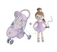 DE CUEVAS TOYS Carro de Muñecas Mi Primera Sillita Gala con Muñeca de Cuerpo Blando DeCuevas 90251