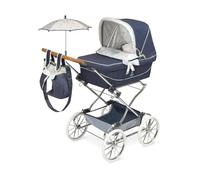 De cuevas Toys Coche Reborn Plegable con Sombrilla Provenza 40X90X90Cm, Azul Marino