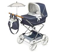 De cuevas Toys Coche Reborn Plegable con Sombrilla Provenza 40X90X90Cm, Azul Marino
