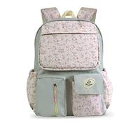 DE CUEVAS TOYS Mochila Escolar, Unisex niños, Turquesa Y Rosa, Normal