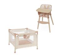 DE CUEVAS TOYS- Trona y Parque Muñecas, Color Rosa, Grande (40074)