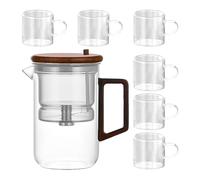 de - de con colador, con separación de agua | Elegante y segura de transparente con calentador de agua, hervidor resistente al calor para té